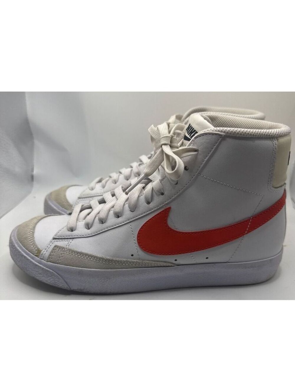 Nike Blazer mid '77 vintage white with orange swoosh 7 Mens EU 40